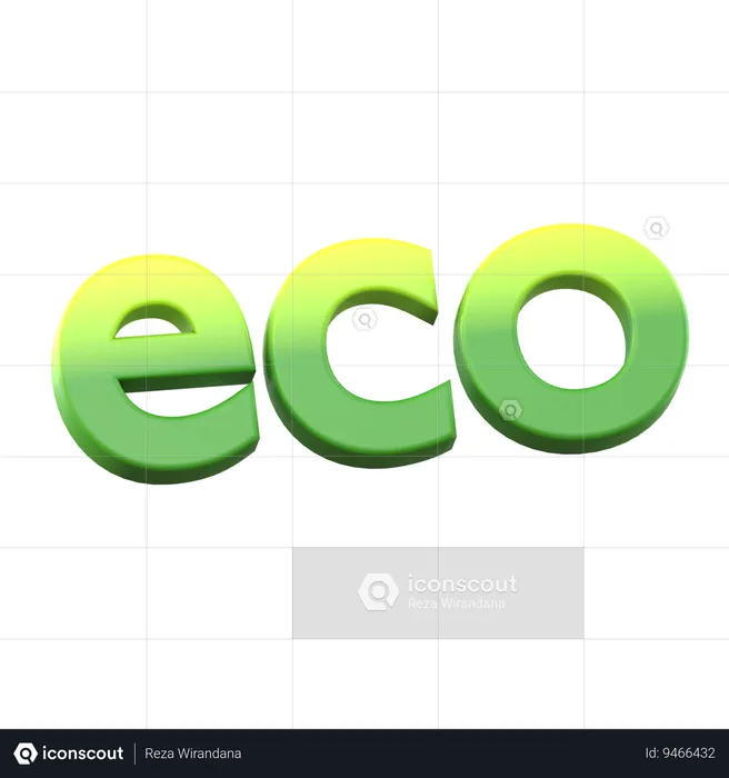 Eco  3D Icon