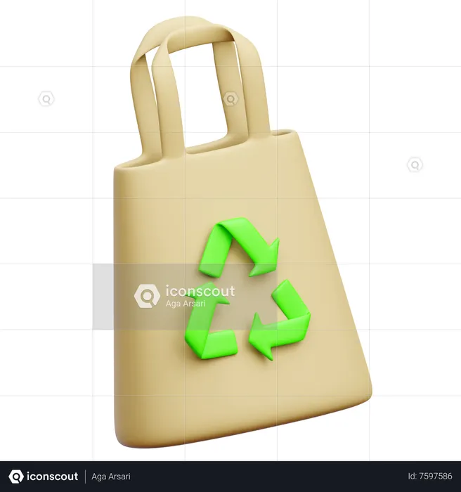 Eco Bag  3D Icon