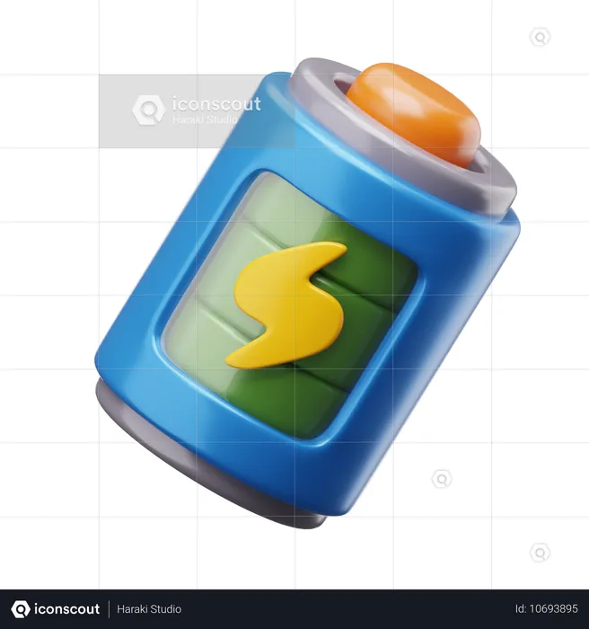 Eco Battery  3D Icon