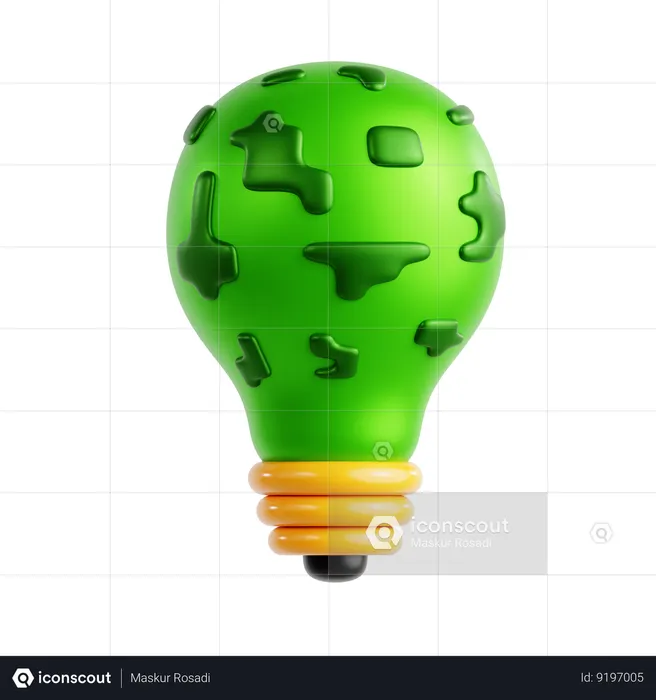 Azul ecológico  3D Icon