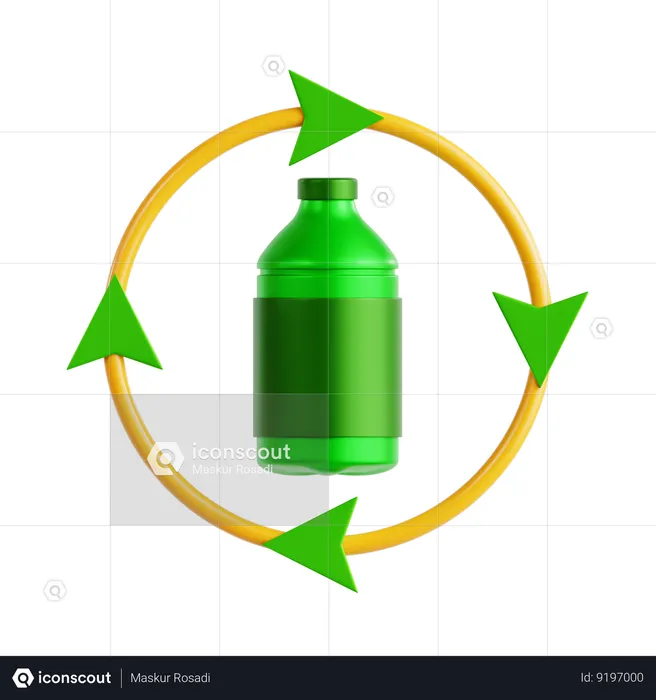 Eco Bottle  3D Icon