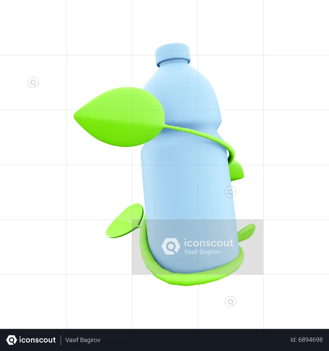 Eco Bottle  3D Icon