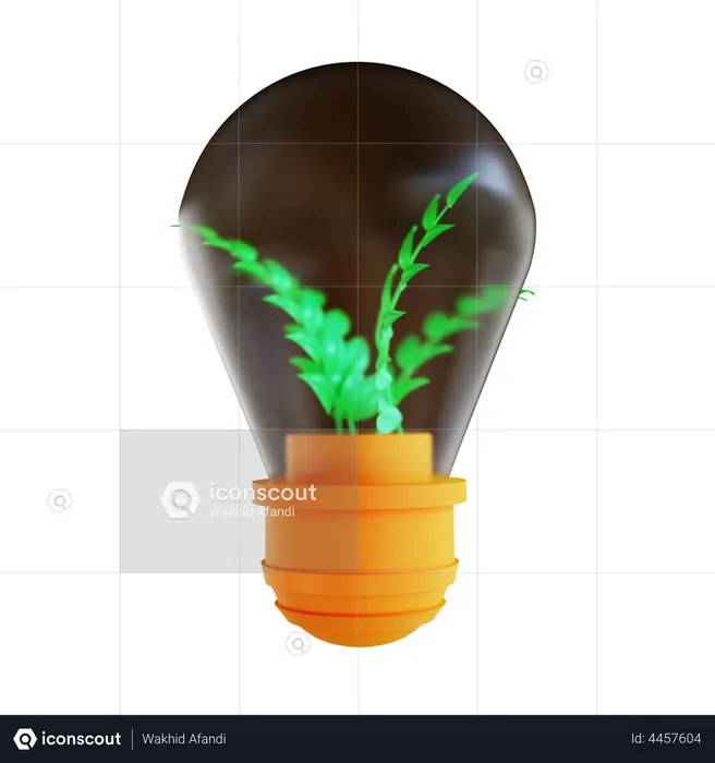 Eco Bulb  3D Illustration