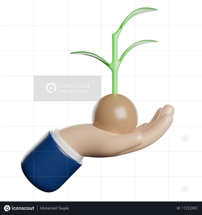 Crecimiento ecológico  3D Icon