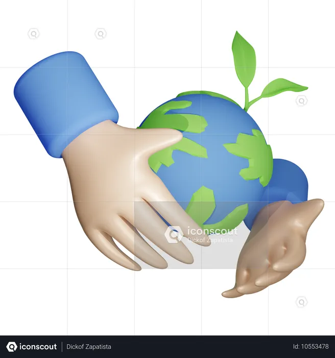 Eco Earth  3D Icon