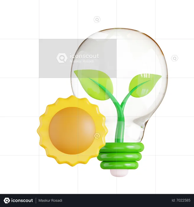 Eco Energy  3D Icon