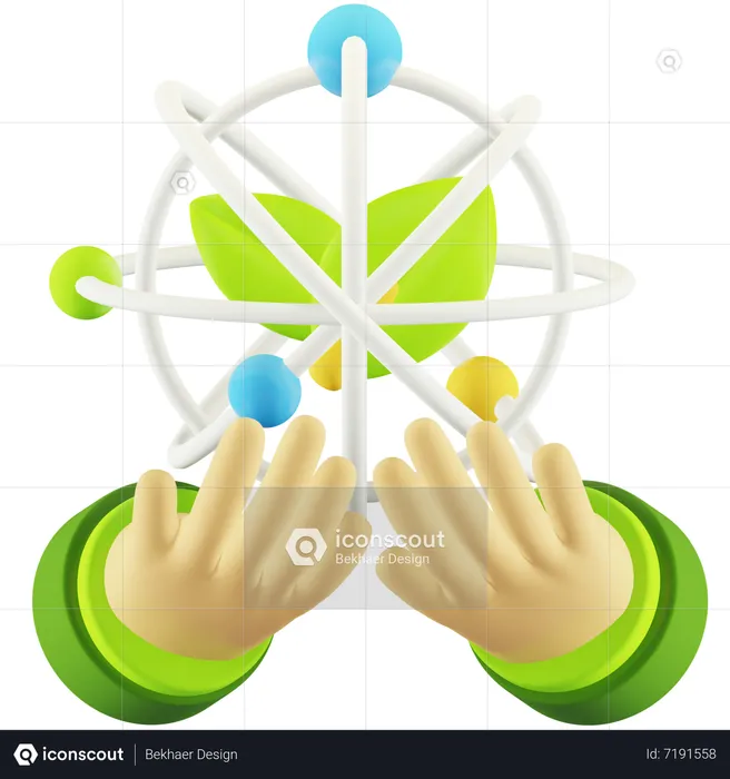 Eco Energy  3D Icon