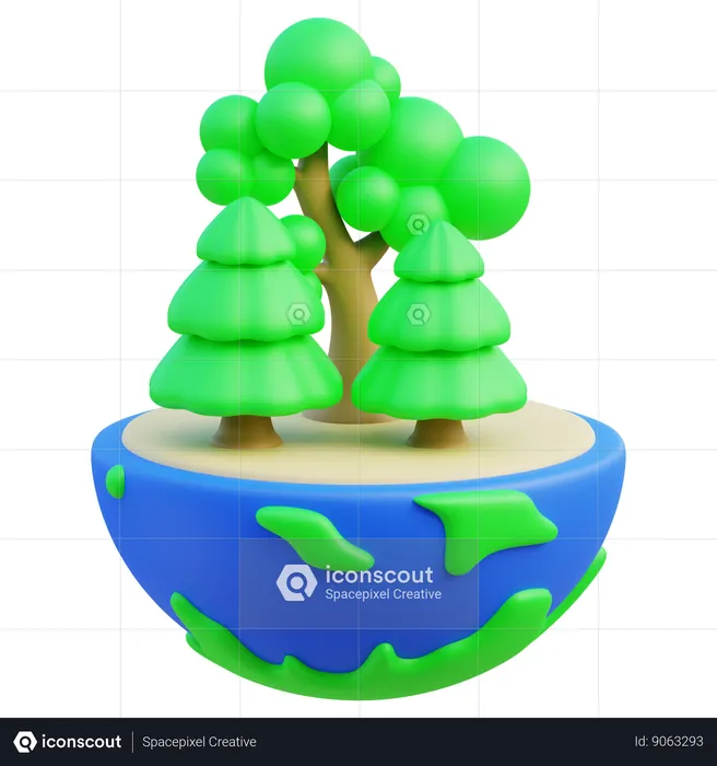 Eco Forest  3D Icon