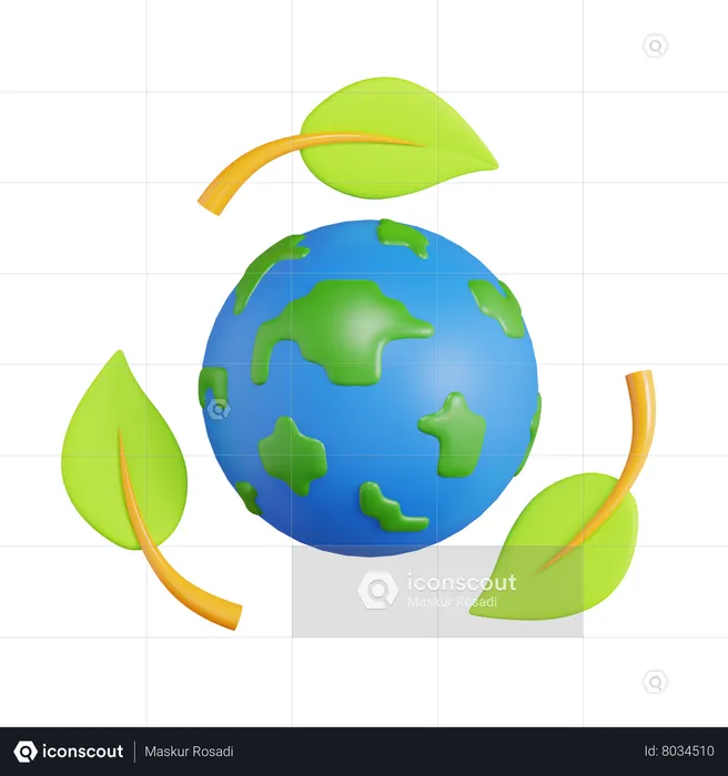 Eco Friendly  3D Icon