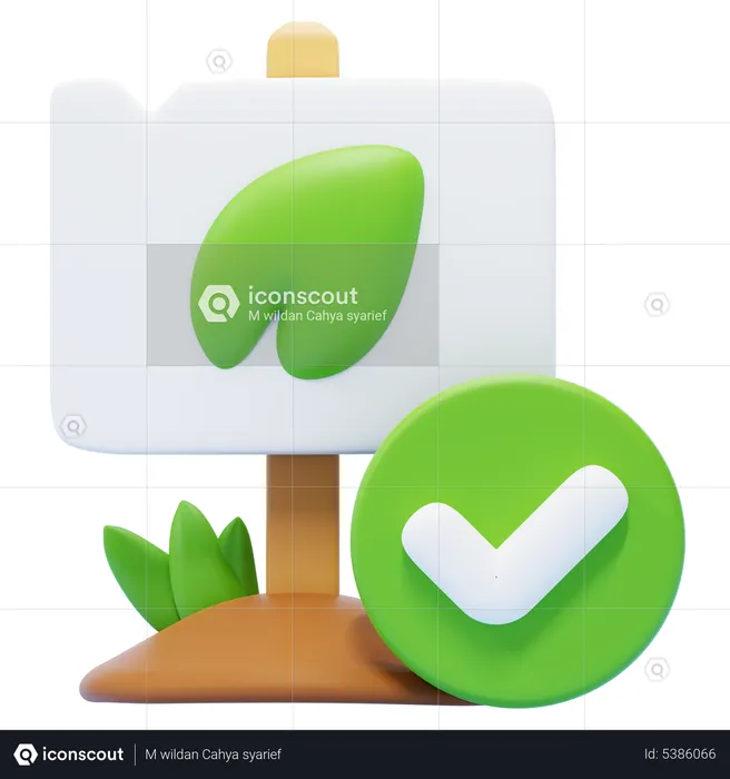 Eco Friendly  3D Icon