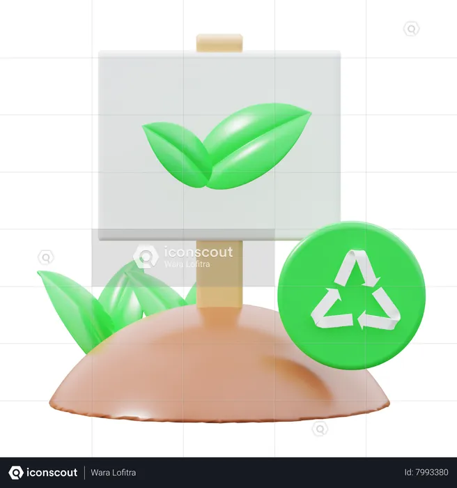 Eco friendly  3D Icon