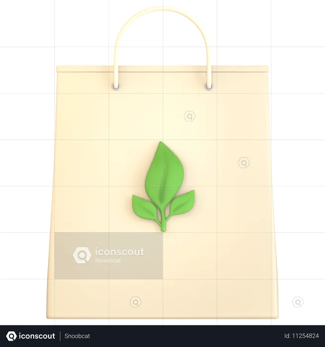 Eco-friendly Bag  3D Icon