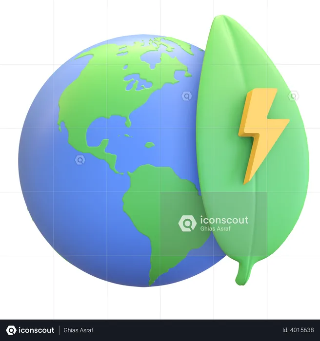 Eco friendly Earth  3D Illustration