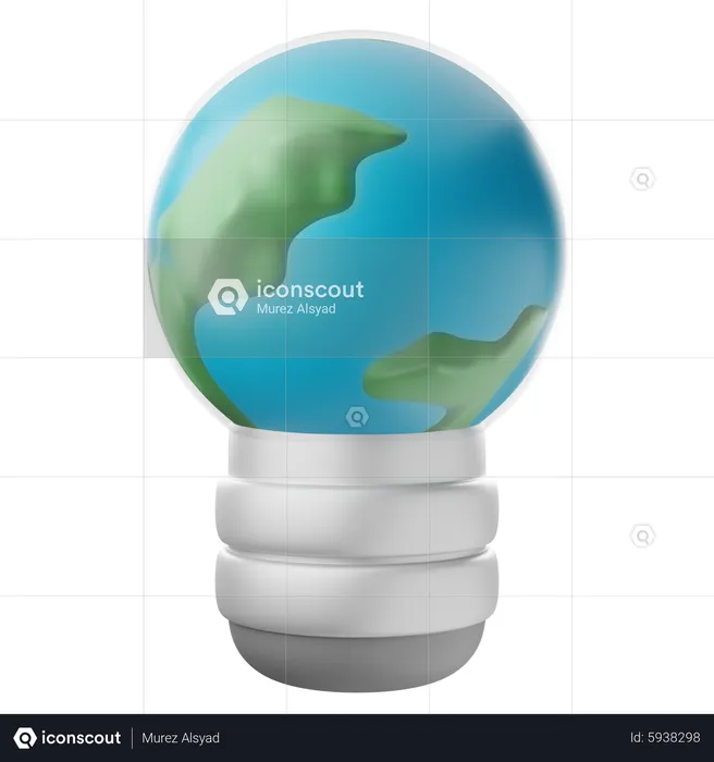 Eco Friendly Electricity  3D Icon