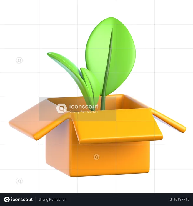 ECO Friendly Package  3D Icon