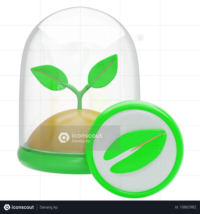 環境に優しい植物  3D Icon