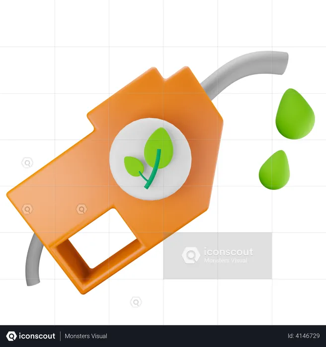 Eco Fuel  3D Illustration
