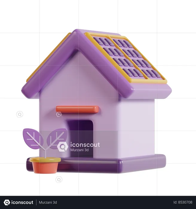 Eco Home  3D Icon