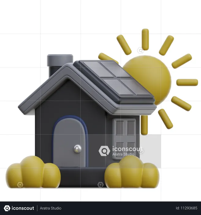 Eco House  3D Icon