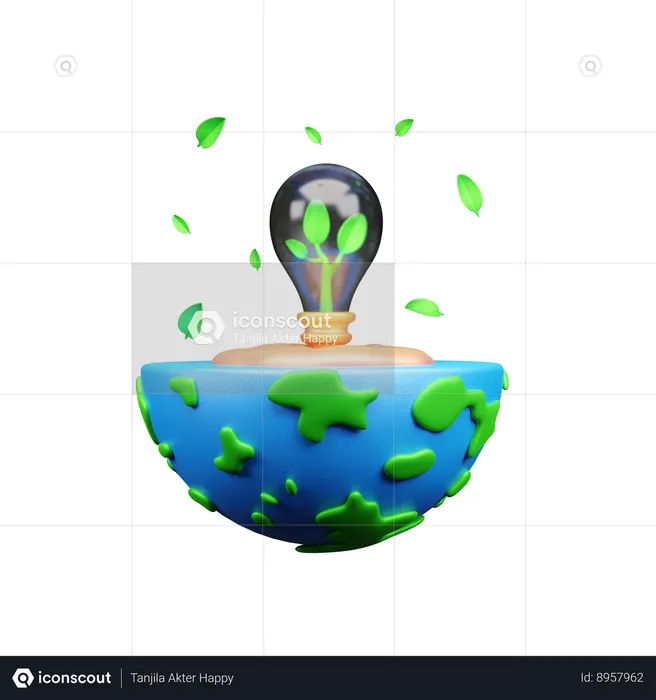 Eco Idea  3D Icon