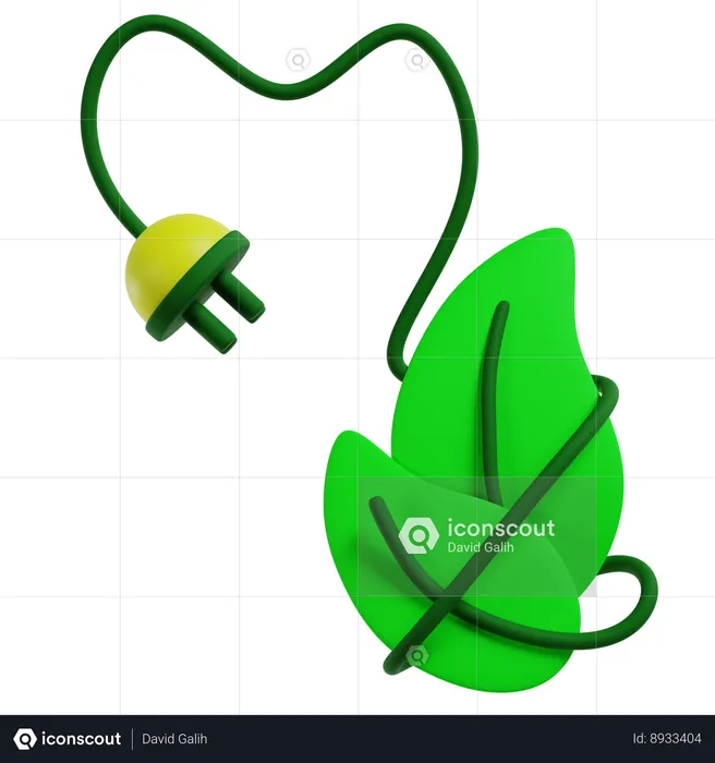 Eco Leaf  3D Icon