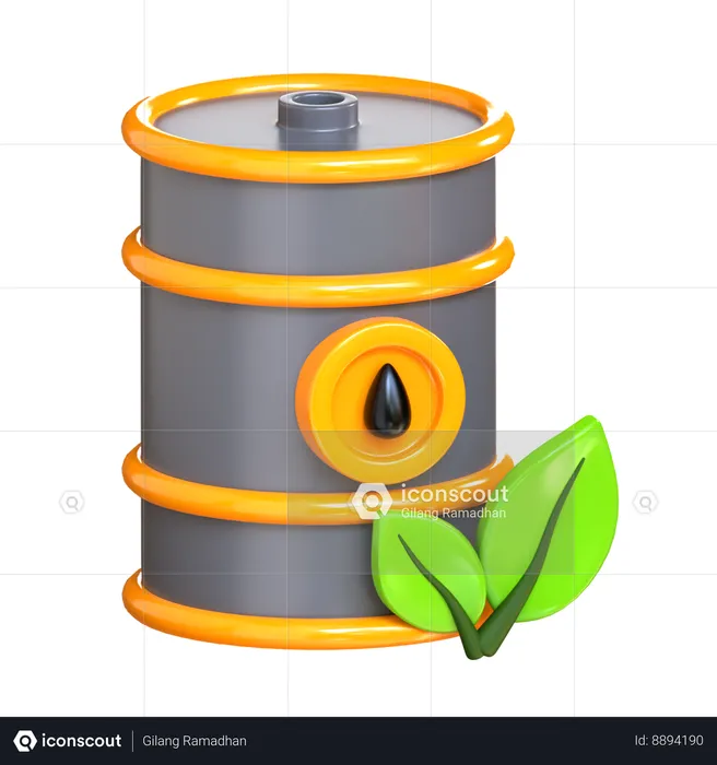 Eco Oil  3D Icon