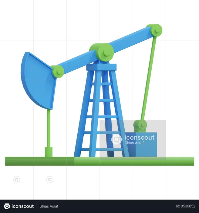 Eco Oilrig  3D Icon