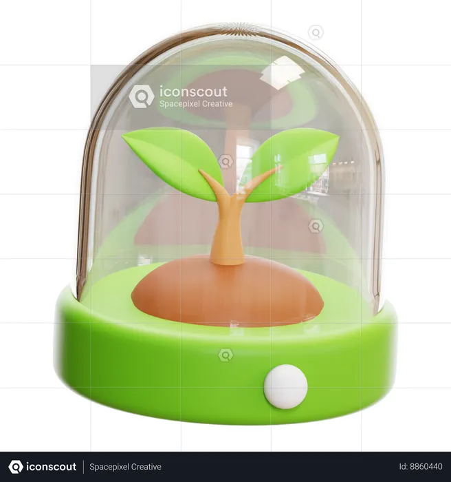 Eco Plant  3D Icon