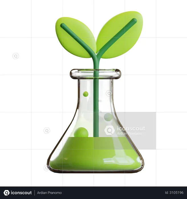 Eco Plant  3D Illustration
