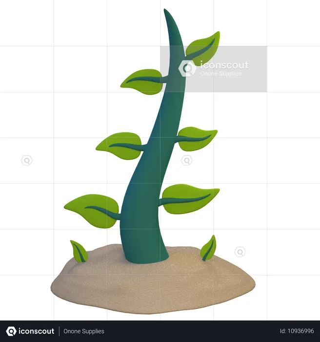 Eco Plant  3D Icon