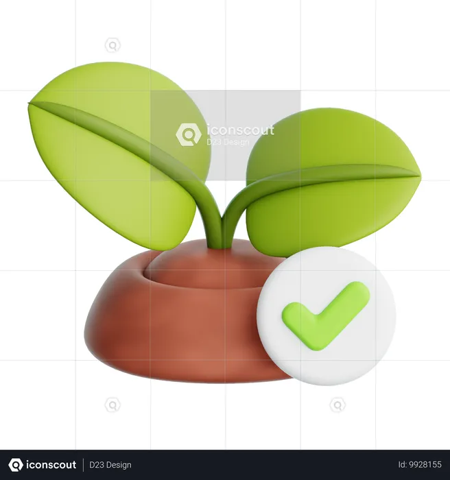 Eco Plant  3D Icon