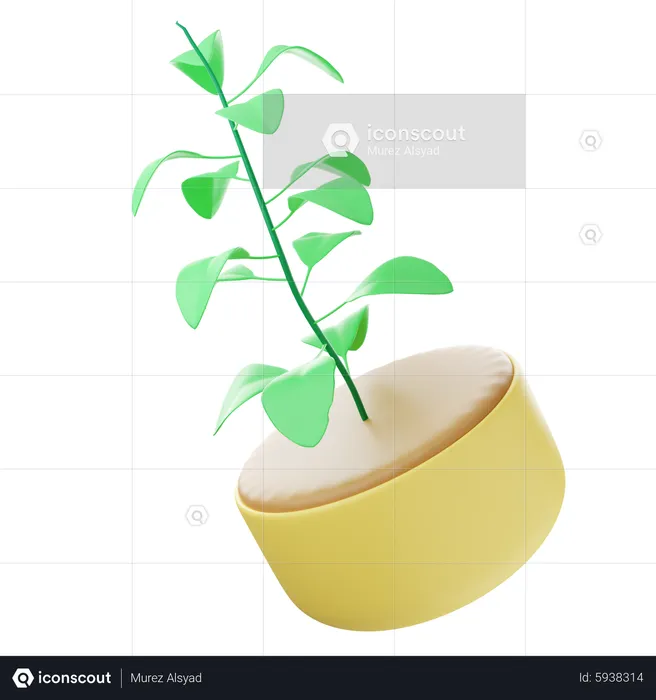 Eco Plant  3D Icon