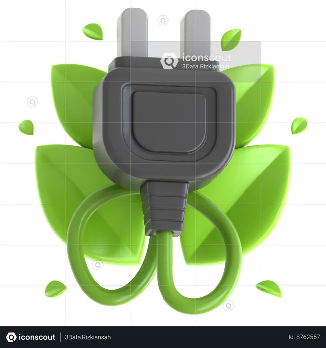 Eco Plug  3D Icon