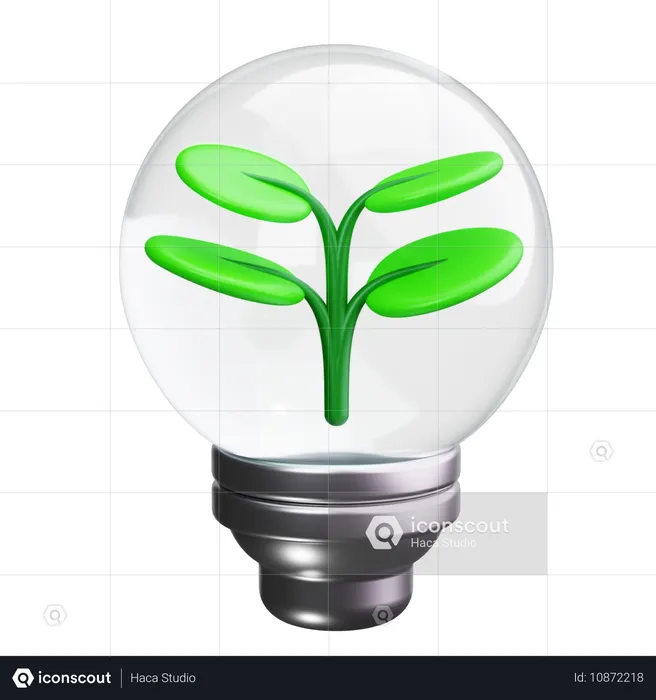 Energía ecológica  3D Icon