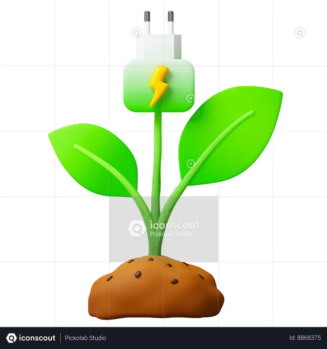 Eco Power  3D Icon