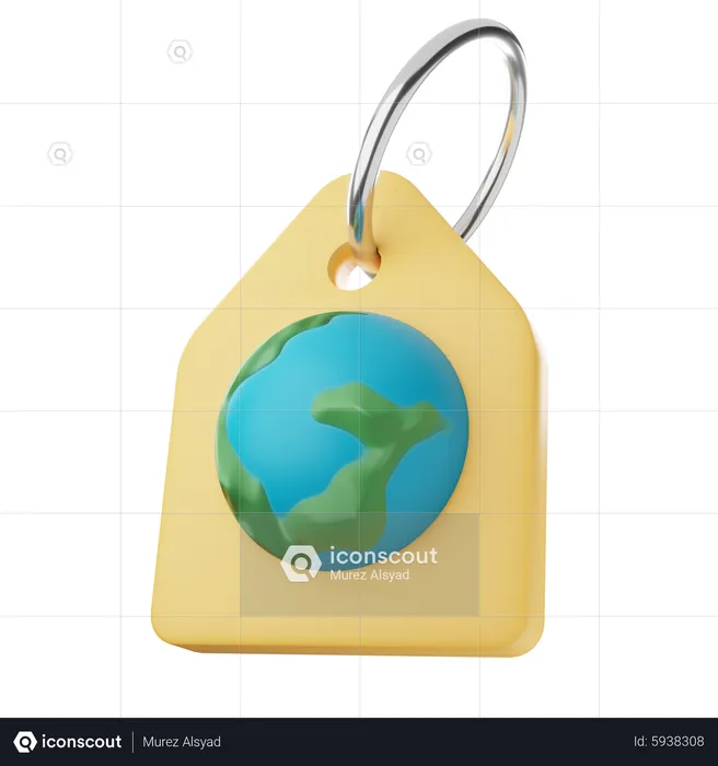 Eco price tag  3D Icon