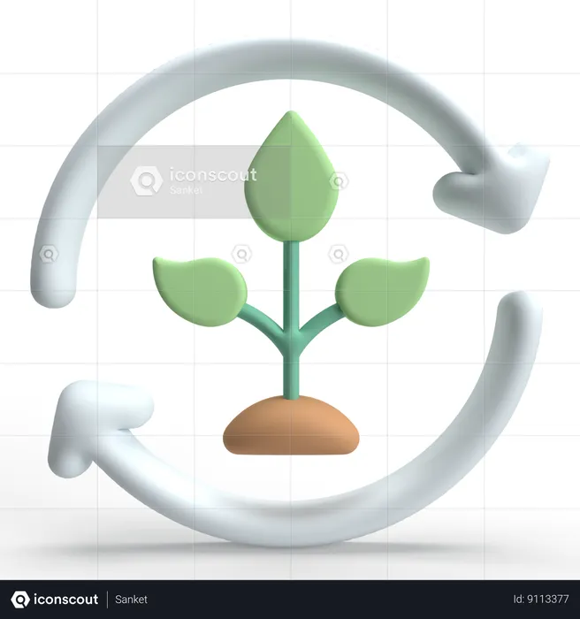Eco Recycle  3D Icon