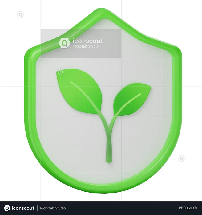 Eco Shield  3D Icon