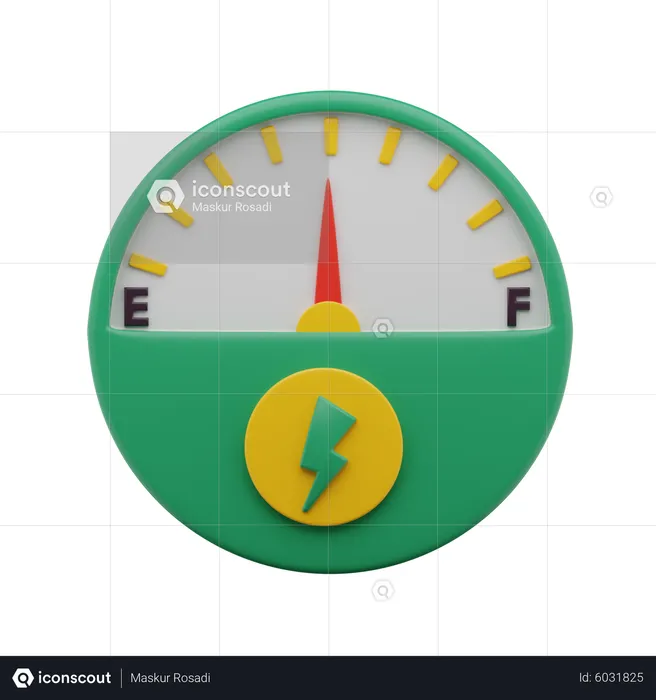 Eco Speedometer  3D Icon