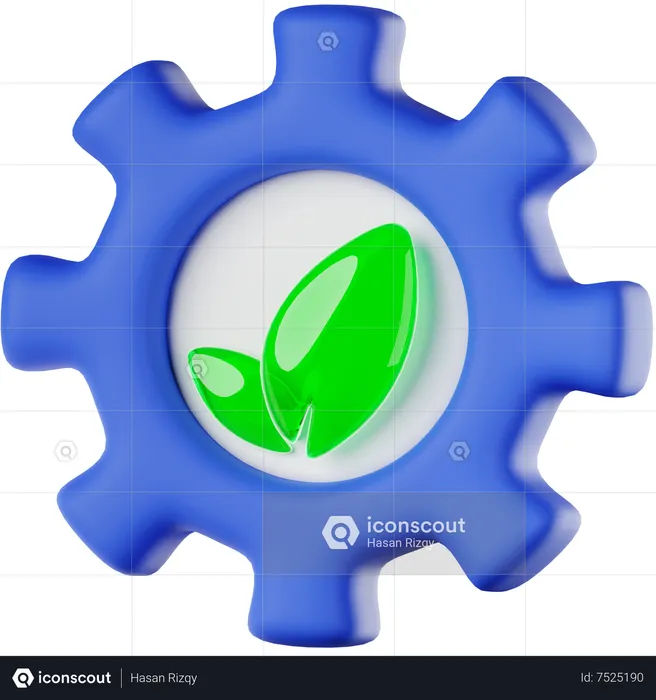 Eco Technology  3D Icon