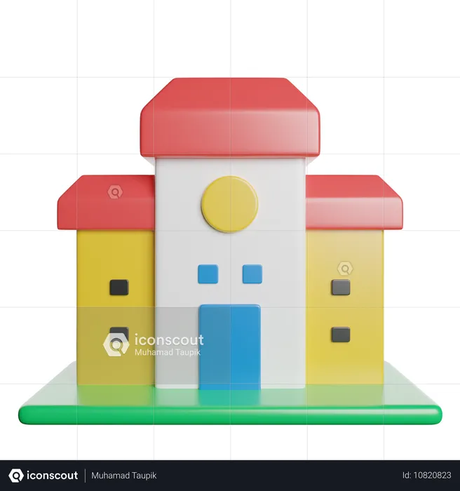 École  3D Icon