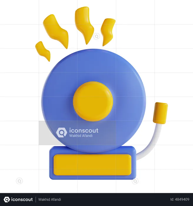 La cloche de l'école qui sonne  3D Icon