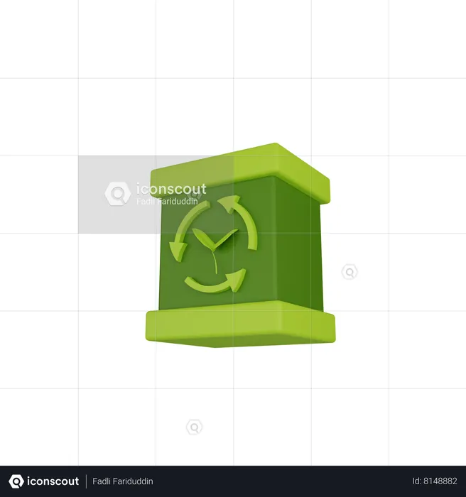 Ecology Battery  3D Icon