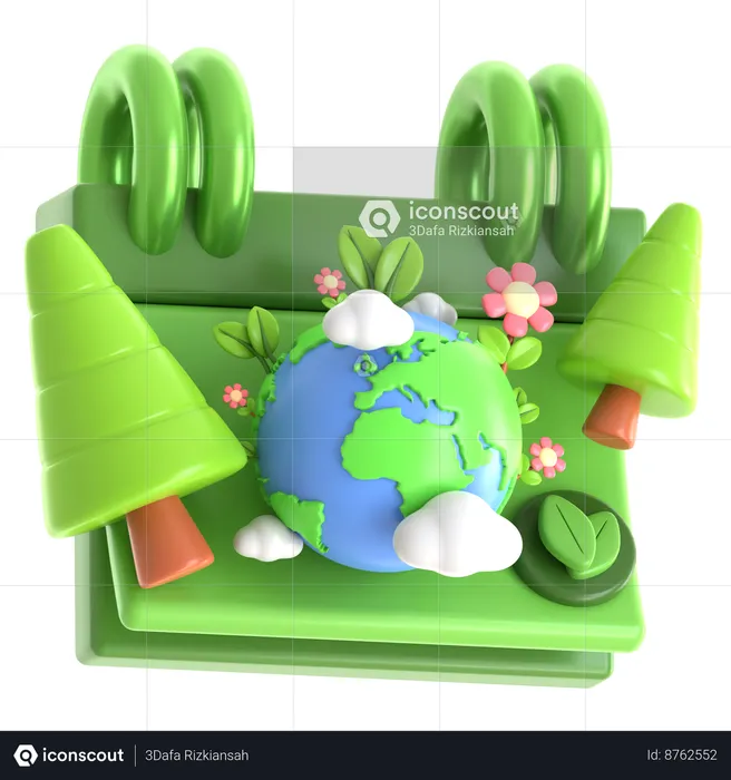 Ecology Day  3D Icon