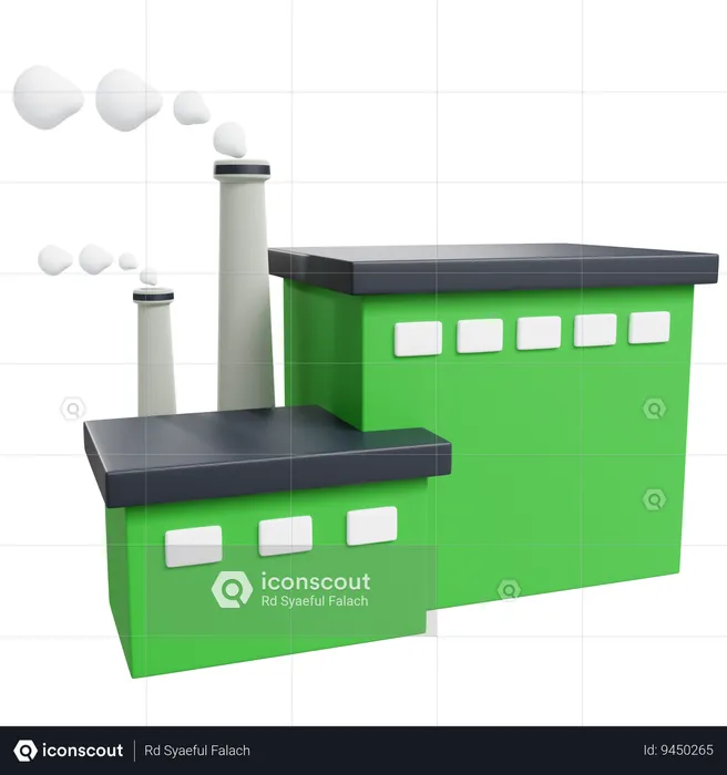 Ecology Factory  3D Icon