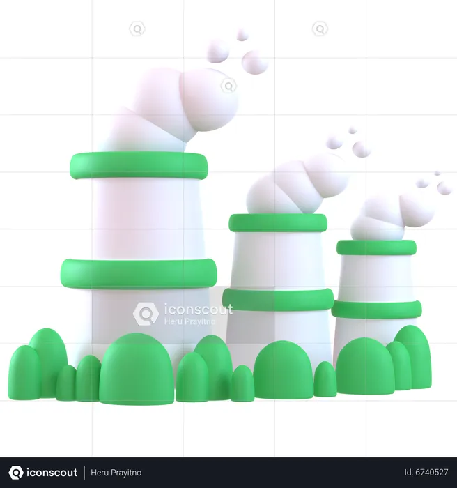 Ecology Factory  3D Icon