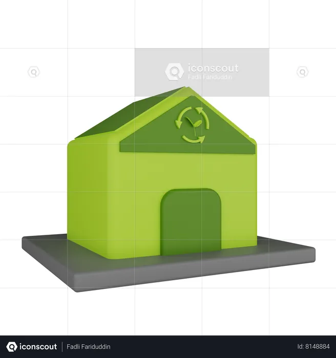 Ecology House  3D Icon