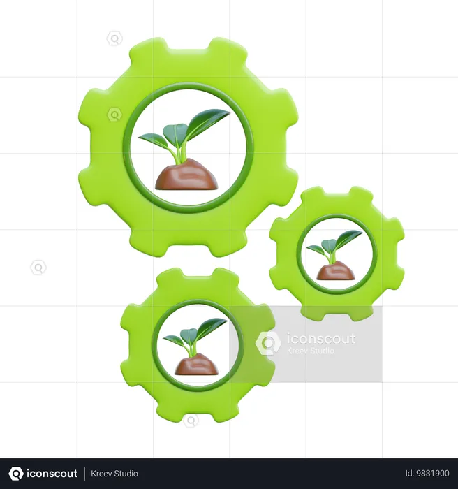 Ecology Management  3D Icon