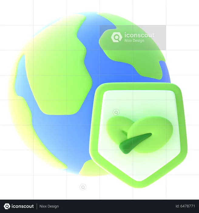 Ecology Protection  3D Icon