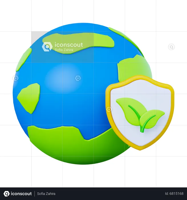 Ecology Protection  3D Icon